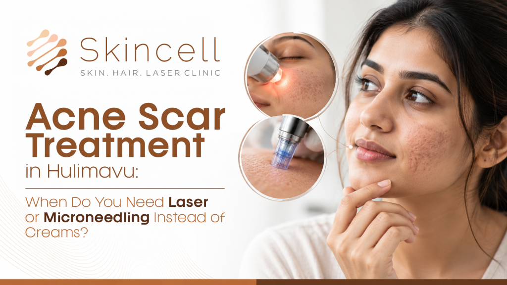 Acne Scar Treatment in Hulimavu: When Do You Need Laser or Microneedling Instead of Creams?